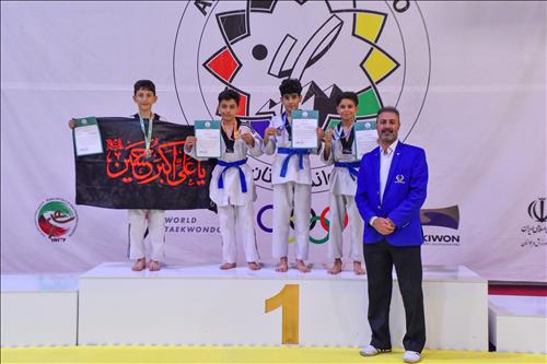 کسب مقام آراد پور جواد در لیک تکواندو استان البرز